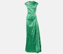 Verzierte Robe aus Satin