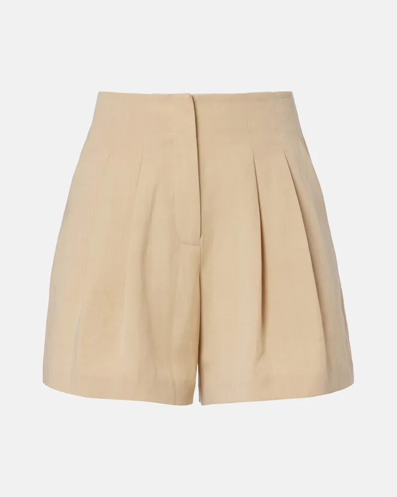 Veronica Beard Shorts Gables aus einem Baumwollgemisch Beige