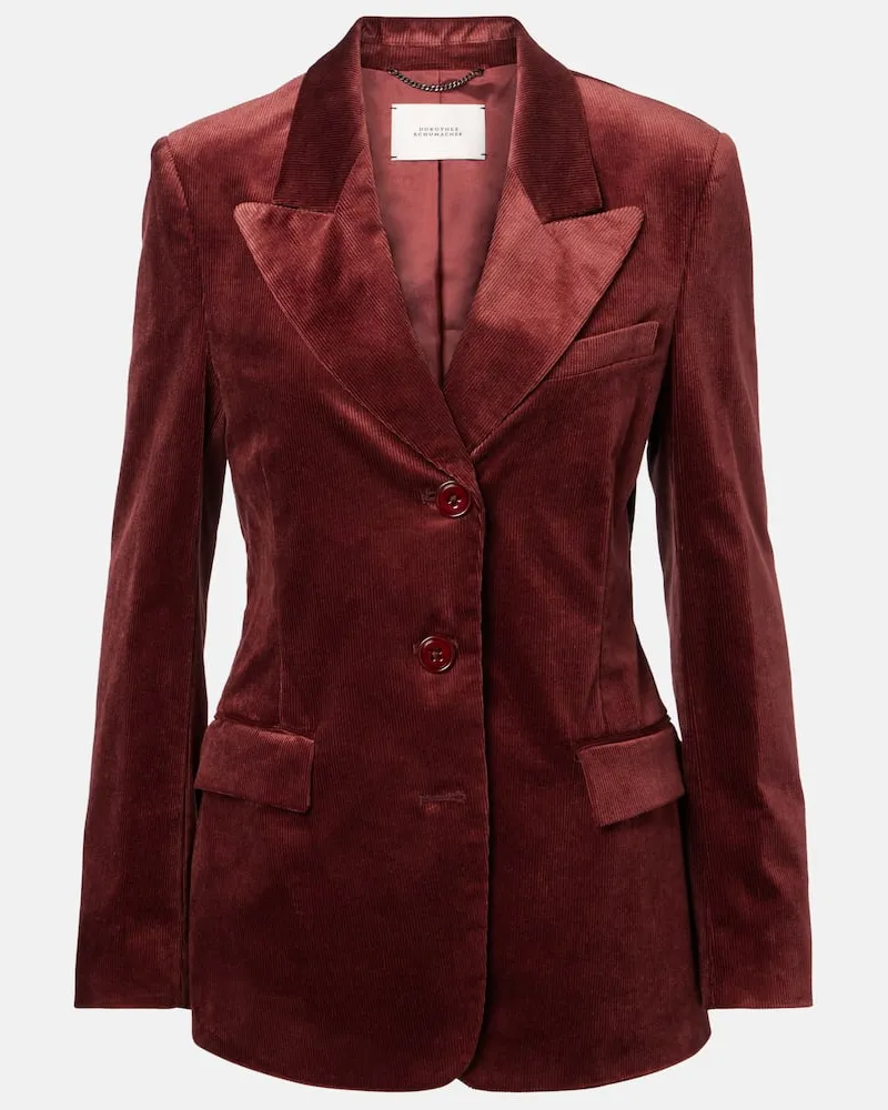 Dorothee Schumacher Blazer Twisted Structure aus Cord Braun