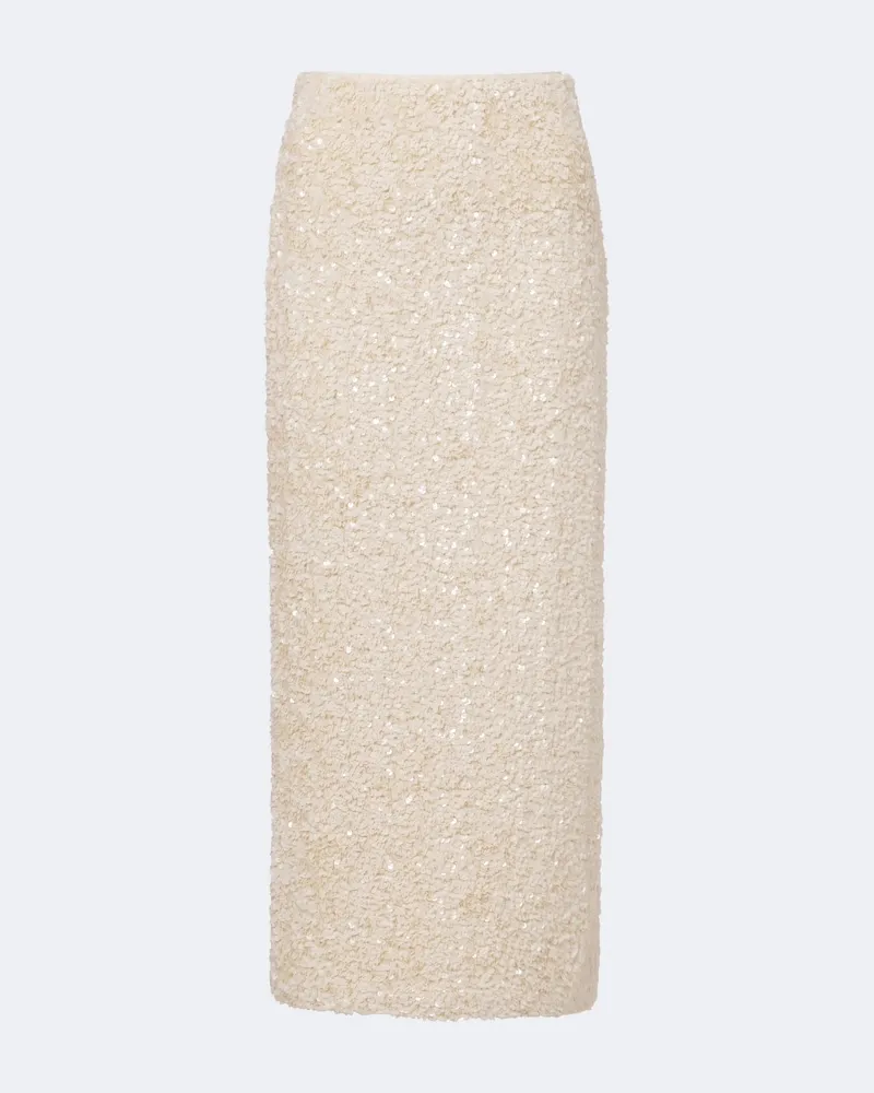Vince Midirock aus Samt mit Pailletten Beige