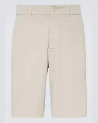 Brunello Cucinelli Bermuda-Shorts aus Baumwolle Beige