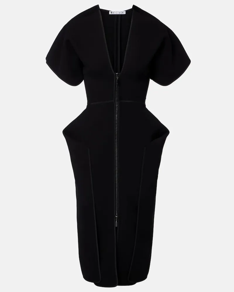 Maticevski Midikleid Coco Schwarz