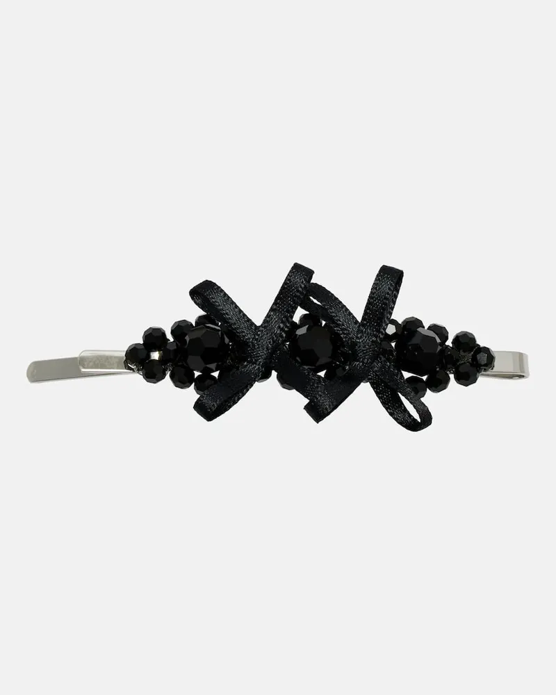 Simone Rocha Verzierte Haarspange Schwarz