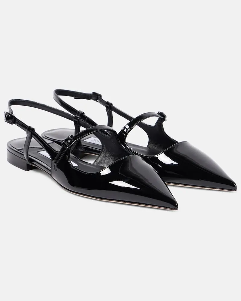 Jimmy Choo Slingback-Ballerinas Didi aus Lackleder Schwarz