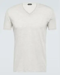 Tom Ford T-Shirt aus Jersey Grau