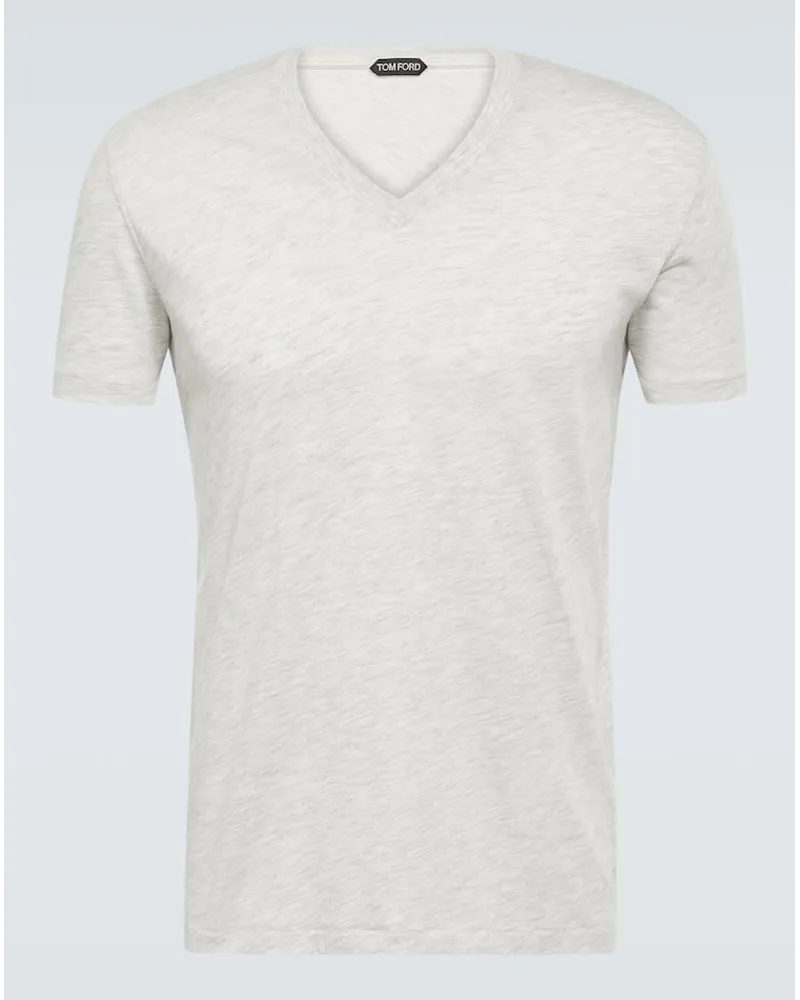 Tom Ford T-Shirt aus Jersey Grau