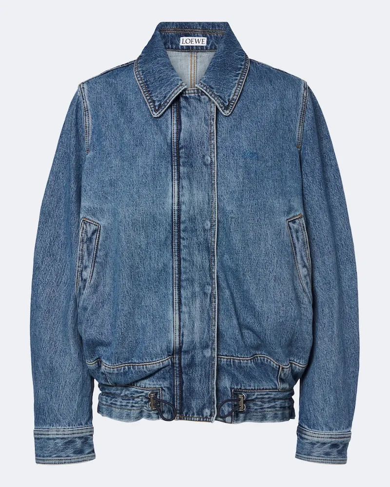 Loewe Blousonjacke aus Denim Blau