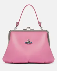 Vivienne Westwood Tote Granny Frame aus Leder Pink