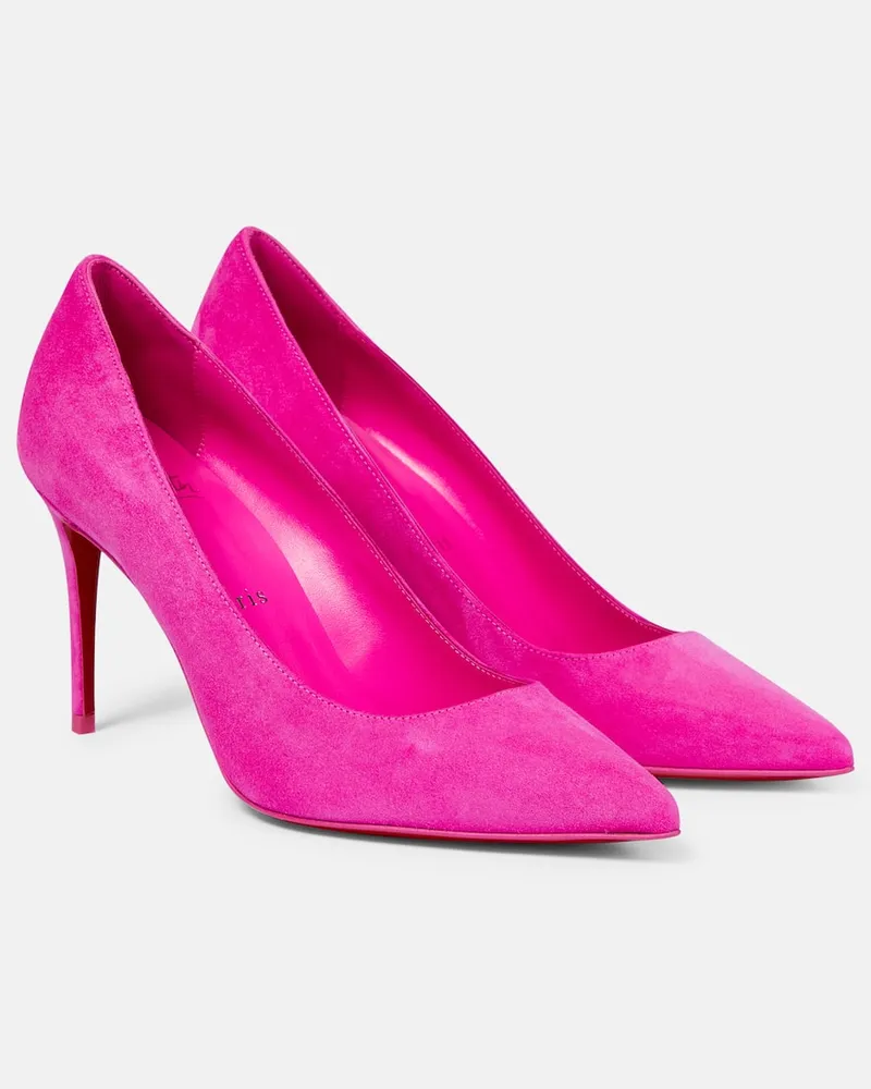 Christian Louboutin Pumps Kate 85 aus Veloursleder Rosa