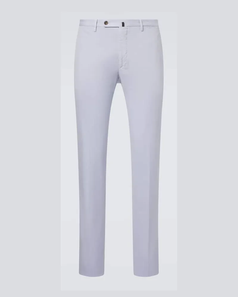 Slowear Hose aus Baumwolle und Seide Blau