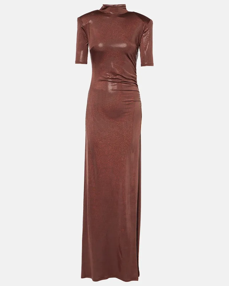 The New Arrivals Ilkyaz Ozel Robe Pernille aus Crêpe Braun