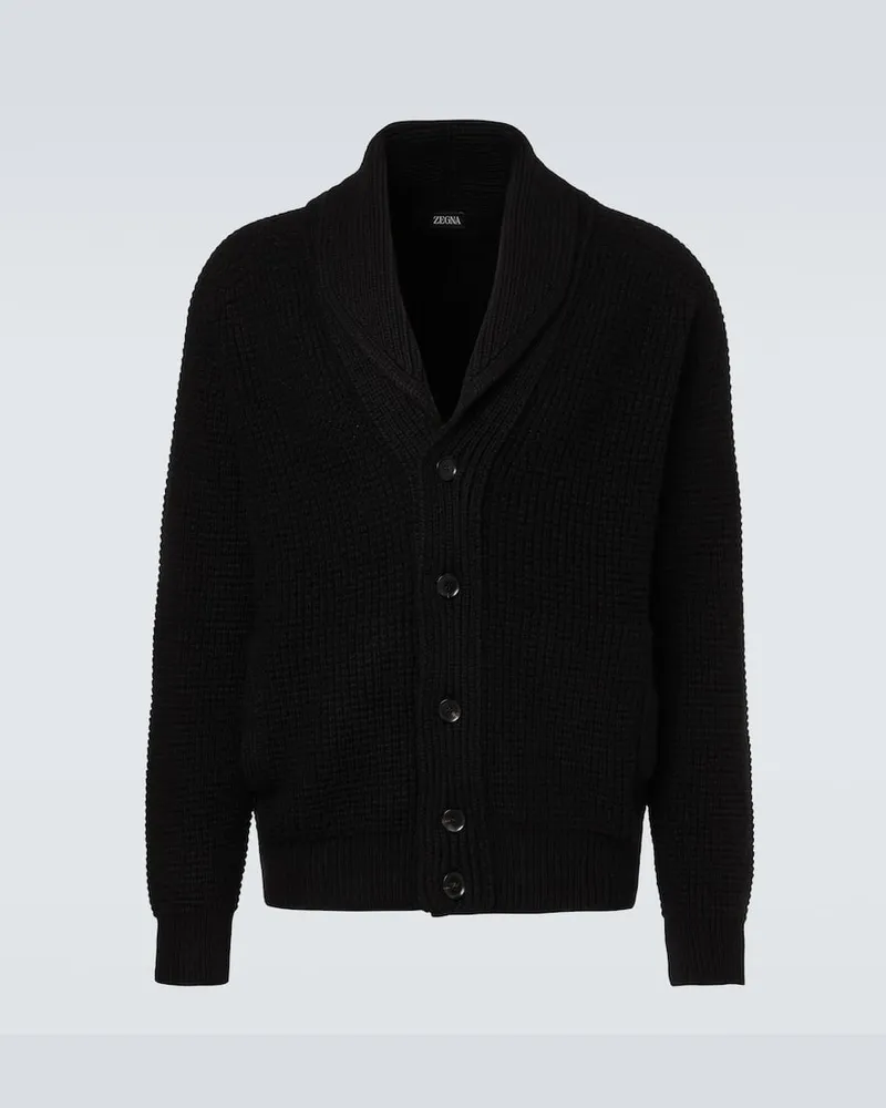Ermenegildo Zegna Cardigan aus einem Kaschmirgemisch Schwarz