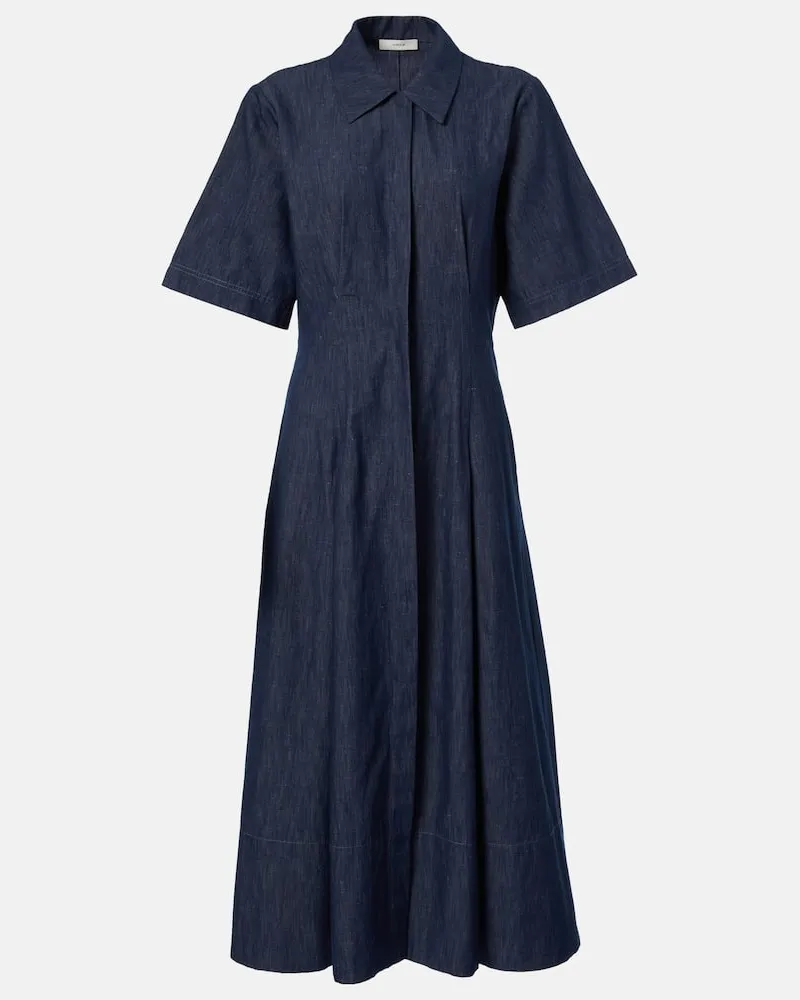 Vince Hemdblusenkleid aus Denim Blau