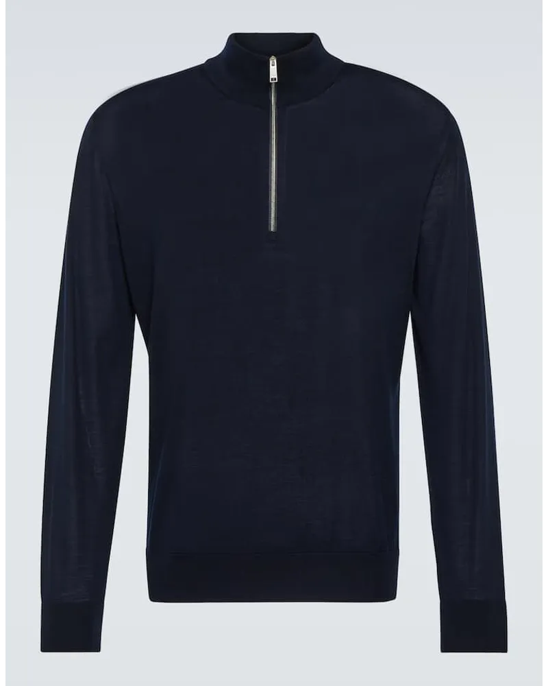 Ermenegildo Zegna Pullover aus Wolle Blau