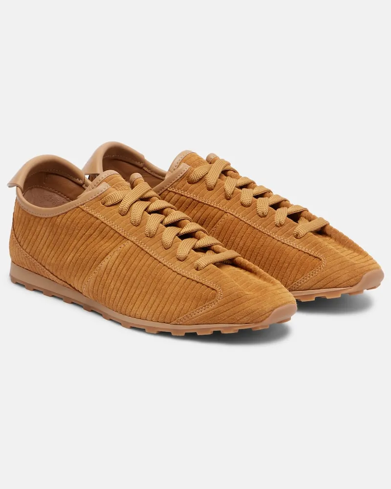 Jacquemus Sneakers Tennis aus Veloursleder Braun