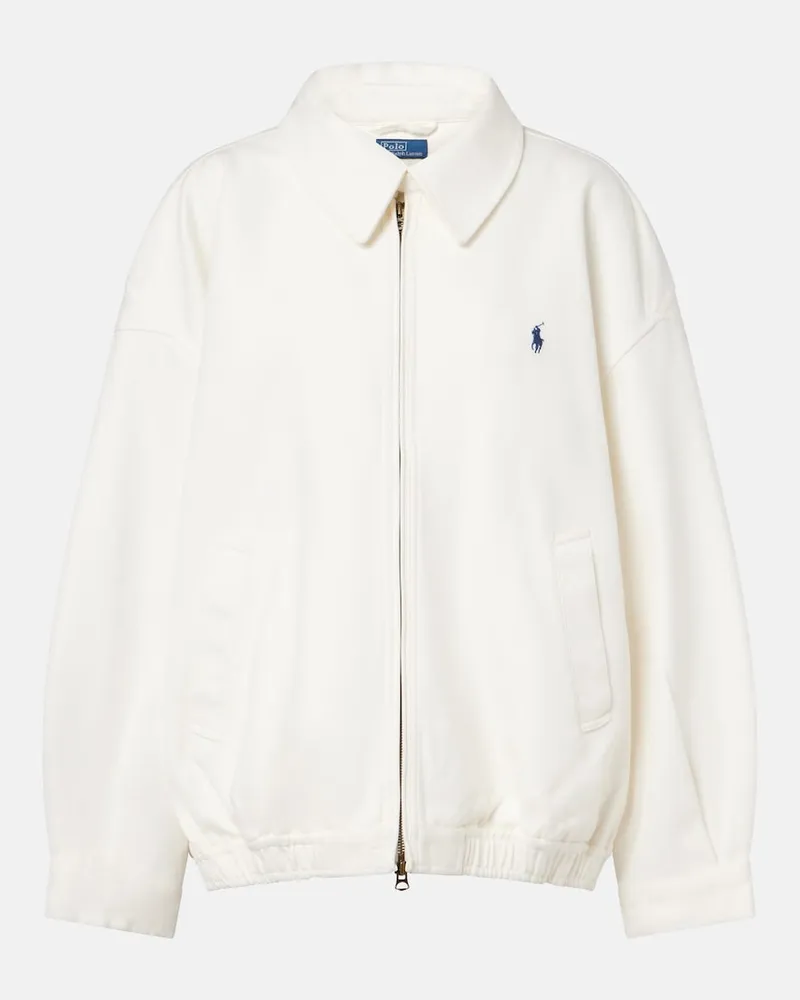 Ralph Lauren Oversize-Blusonjacke aus Baumwolle Weiß