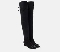 Overknee-Stiefel Belle Vivier 45 aus Veloursleder