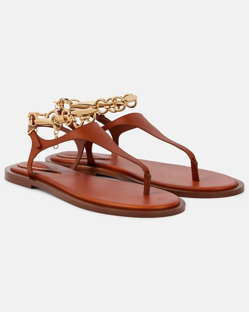Zimmermann Sandalen Wild aus Leder Braun