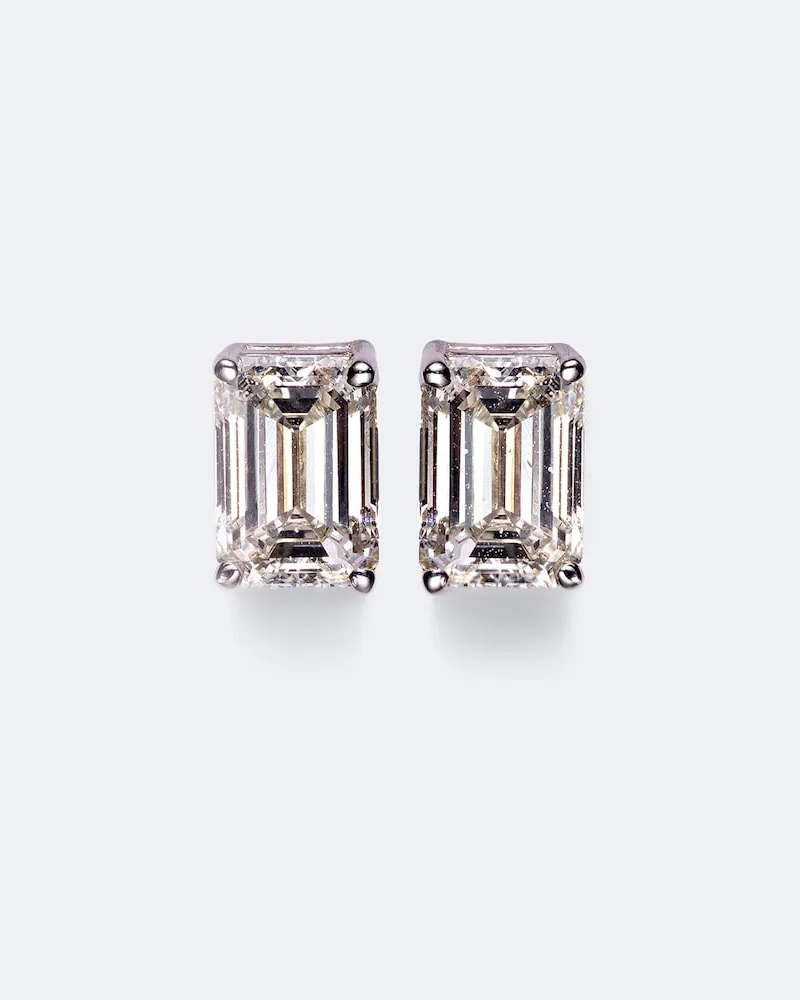 SHAY Ohrringe aus 18kt Weißgold mit Diamanten Silber