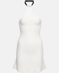 Courrèges Courreges Minikleid aus Rippstrick Weiss