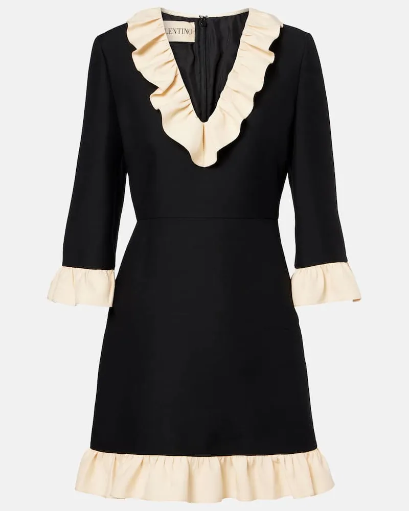 Valentino Garavani Minikleid aus Crepe Couture Schwarz