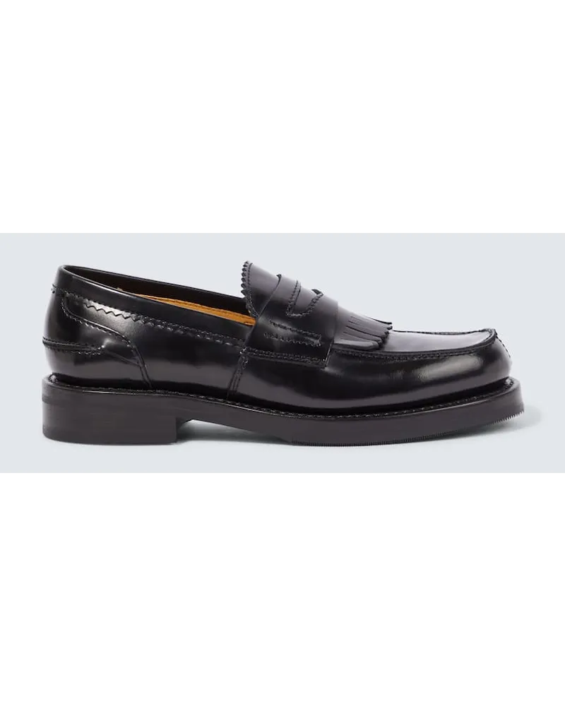 Our Legacy Loafers aus Leder Schwarz