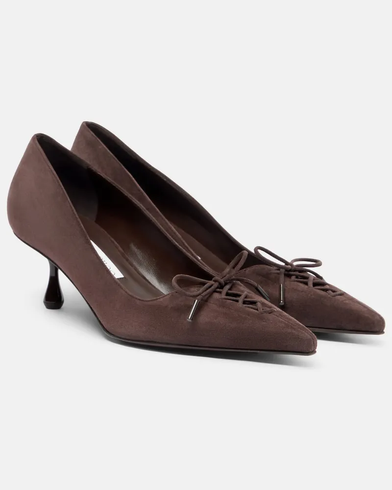 Jimmy Choo Pumps Scarlett aus Veloursleder Braun