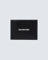 Balenciaga Portemonnaie Cash aus Leder Schwarz