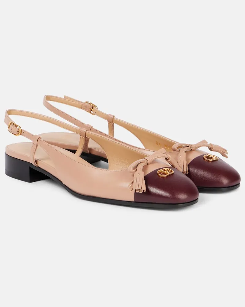 Valentino Garavani Slingback-Ballerinas Valet Du Roi aus Leder Multicolor