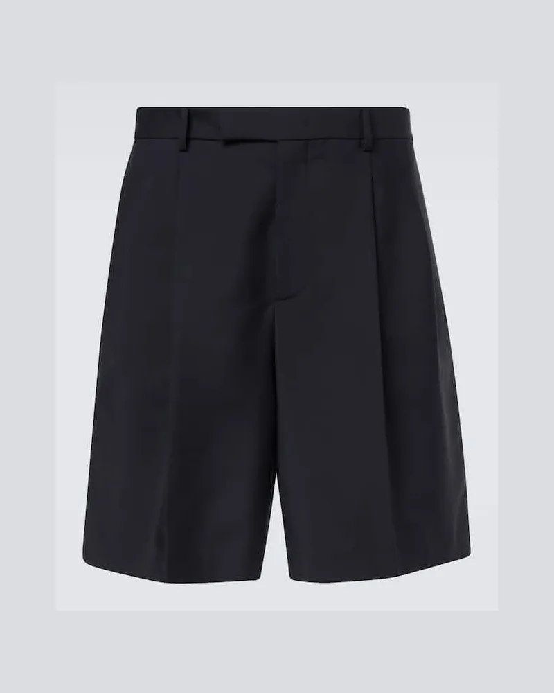 Jil Sander Shorts aus Wolle Blau