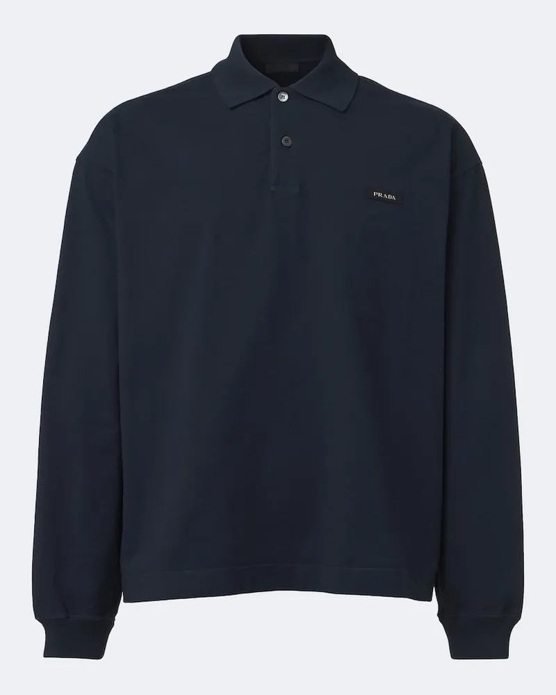 Prada Poloshirt aus Baumwolle Blau