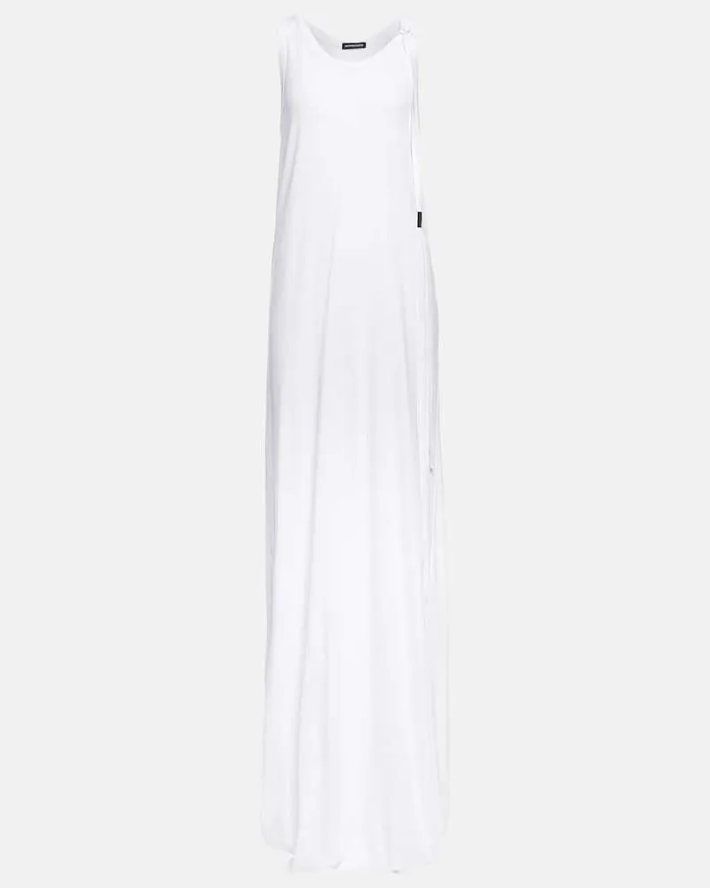 Ann Demeulemeester Robe Fernande aus Baumwolle Weiß