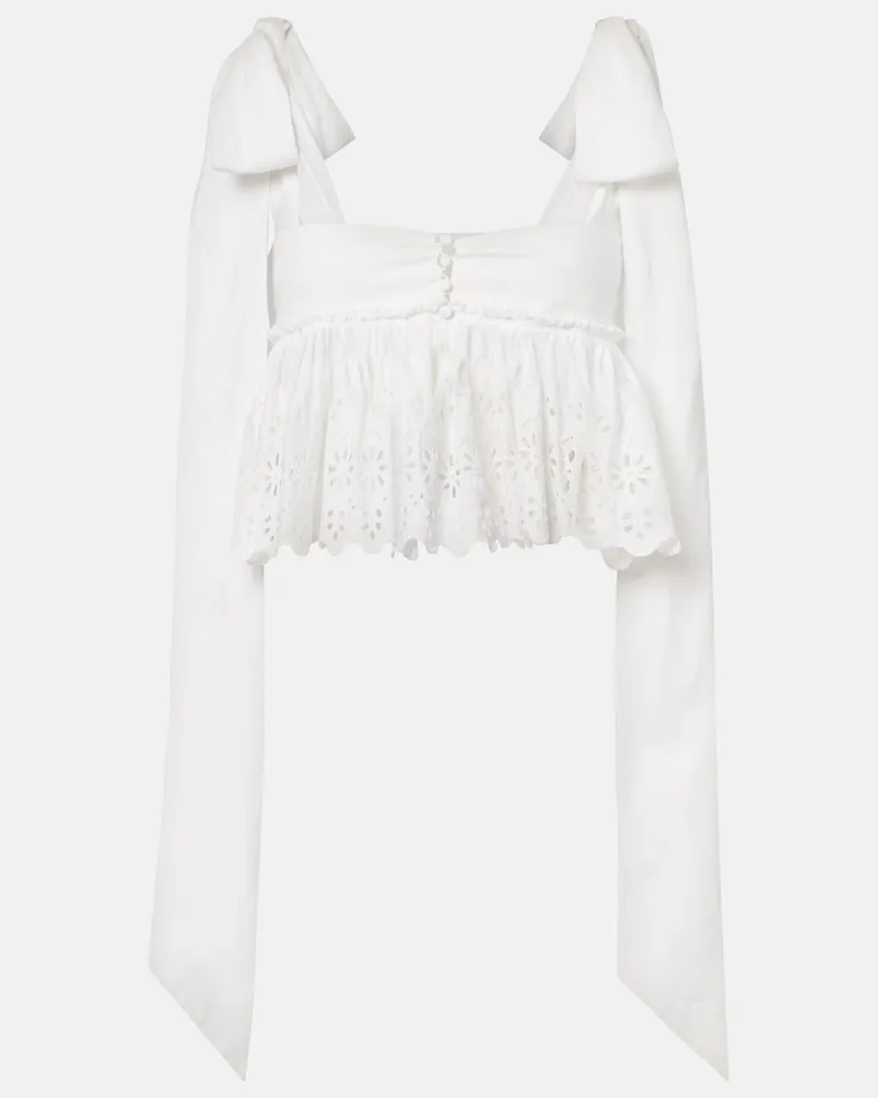 Chloé Chloé Top aus Baumwolle Weiß