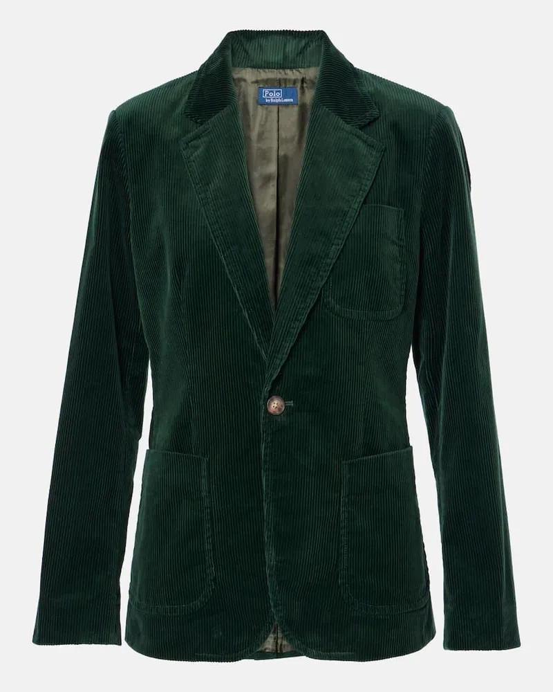 Ralph Lauren Blazer aus Baumwoll-Cord Grün