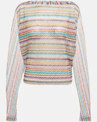 Missoni Top aus Haekelstrick Multicolor