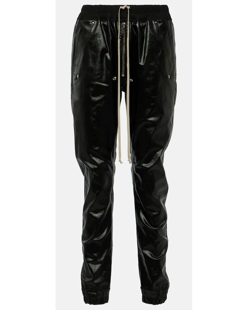 Rick Owens Hose aus Denim Schwarz