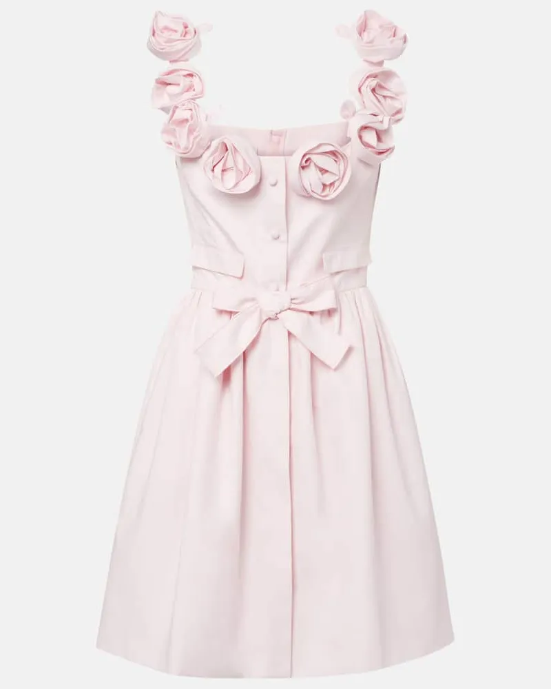 Giambattista Valli Minikleid aus Baumwolle Rosa