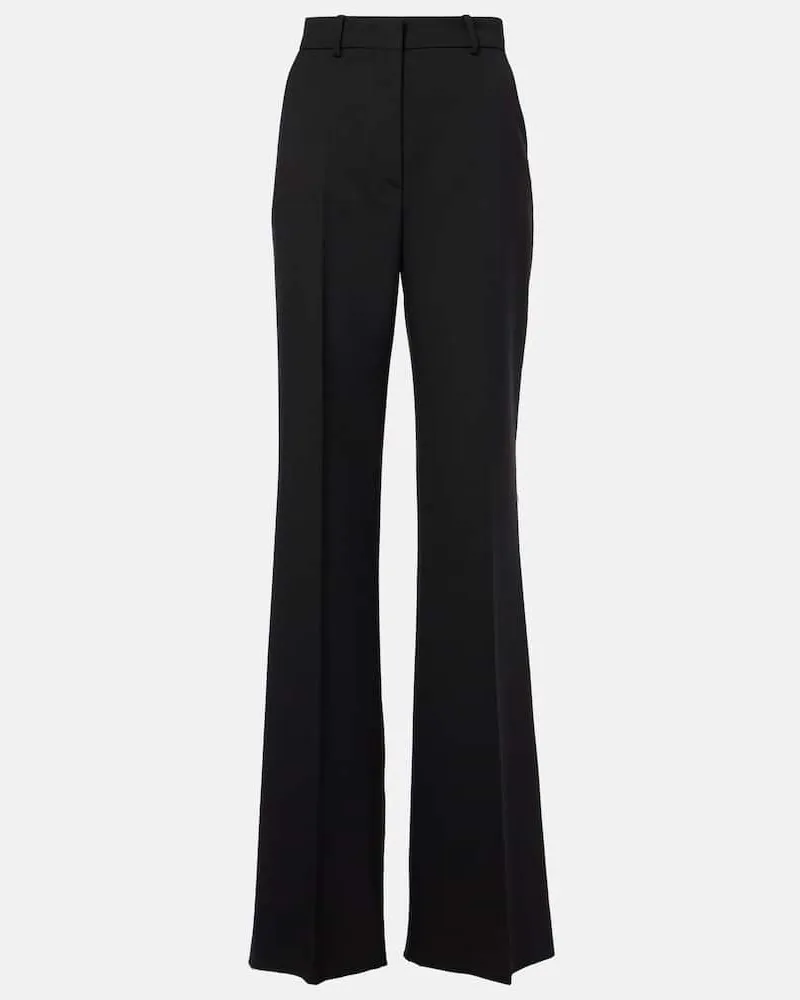 SPORTMAX Schlaghose Oxalis aus Schurwolle Schwarz
