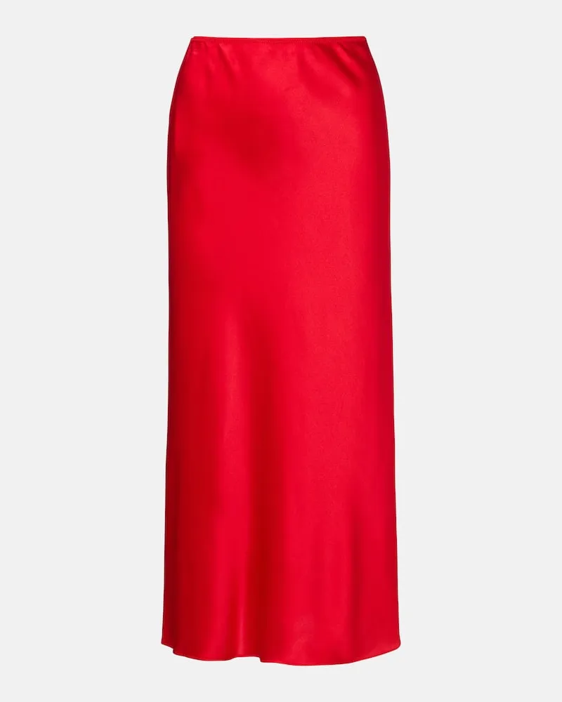 Dorothee Schumacher Midirock Sense Of Shine aus Satin Rot