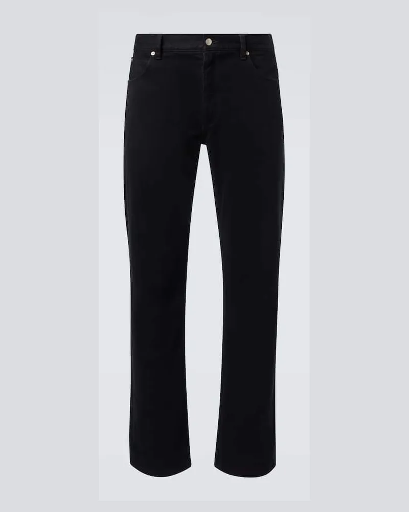 Calvin Klein Mid-Rise Straight Jeans 02 Schwarz