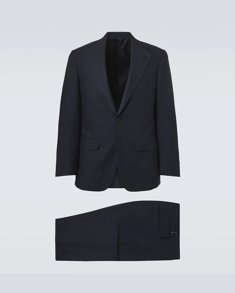 Thom Sweeney Anzug aus Wolle Blau