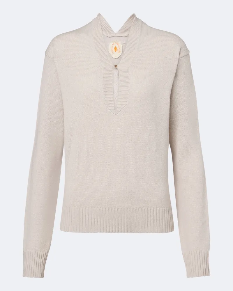 Jardin des Orangers Pullover aus Wolle und Kaschmir Beige