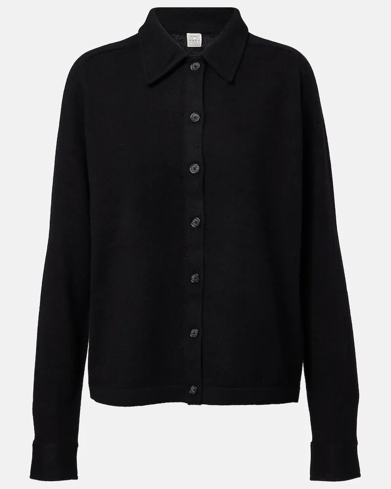 Totême Cardigan aus Kaschmir Schwarz