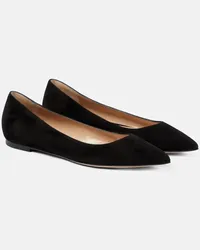 Gianvito Rossi Ballerinas Gianvito aus Veloursleder Schwarz