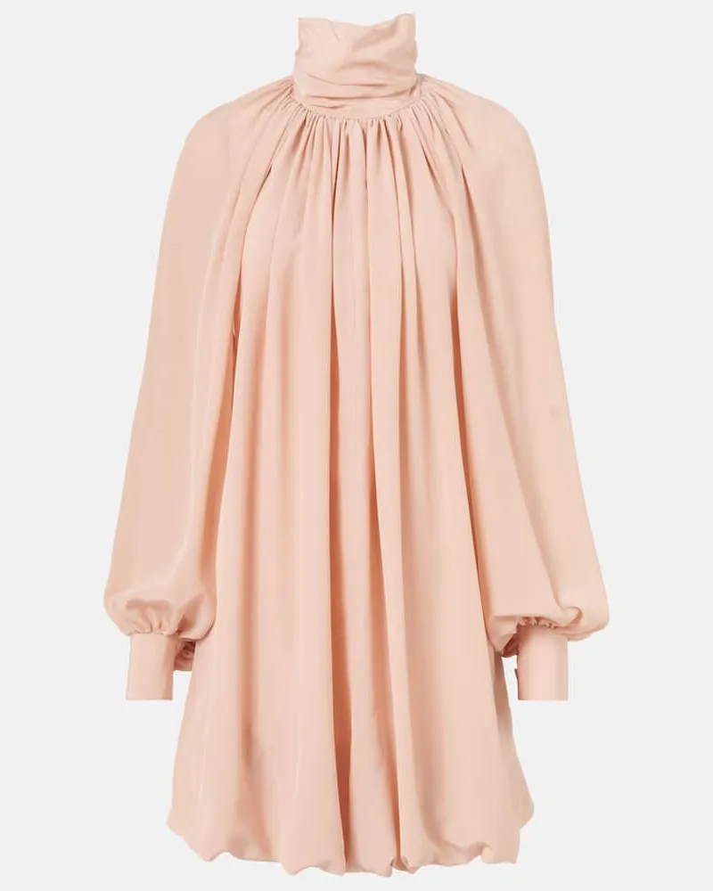 Stella McCartney Minikleid aus Seidenchiffon Pink