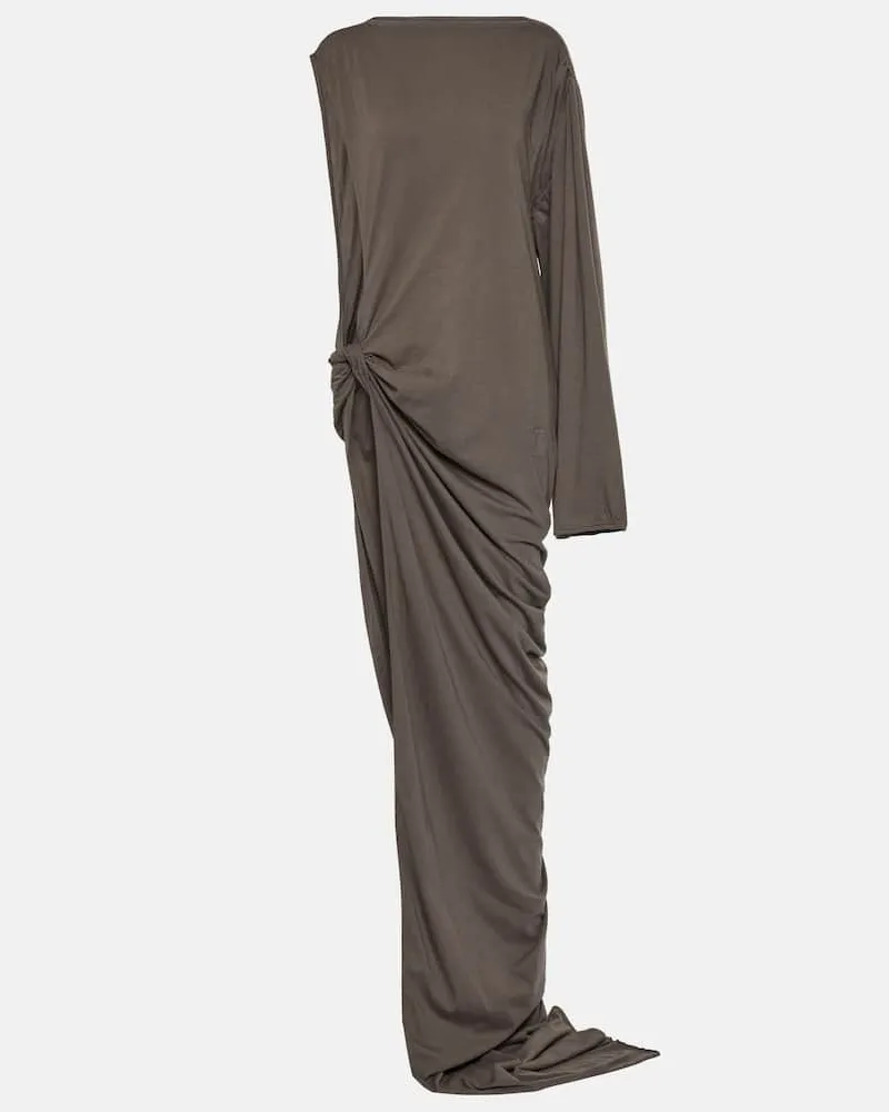 Rick Owens Maxikleid Arrowhead aus Baumwolle Beige