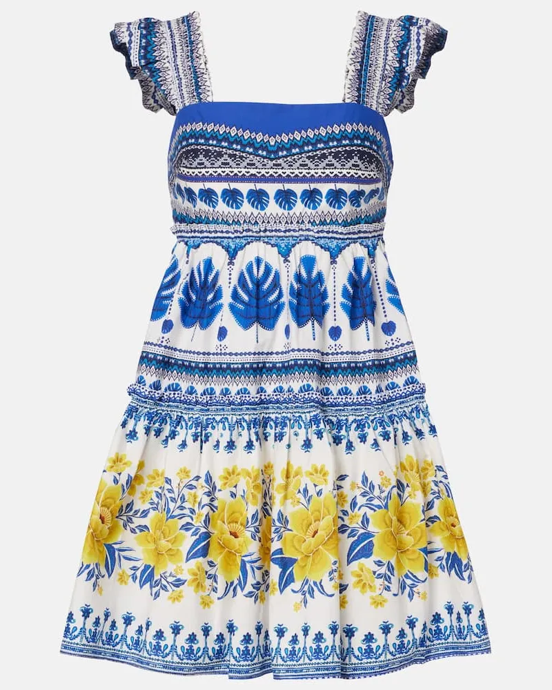 FARM Rio Bedrucktes Minikleid aus Baumwolle Multicolor
