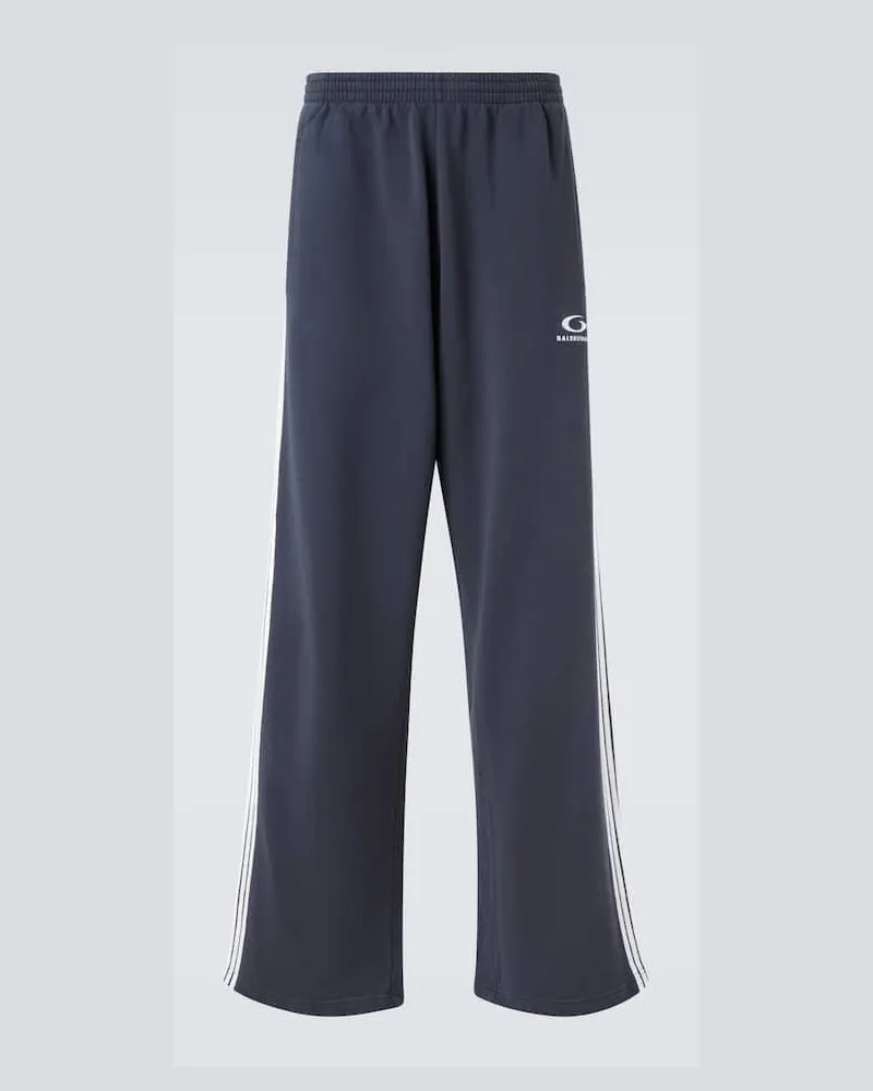 Balenciaga Jogginghose aus Baumwolle Blau