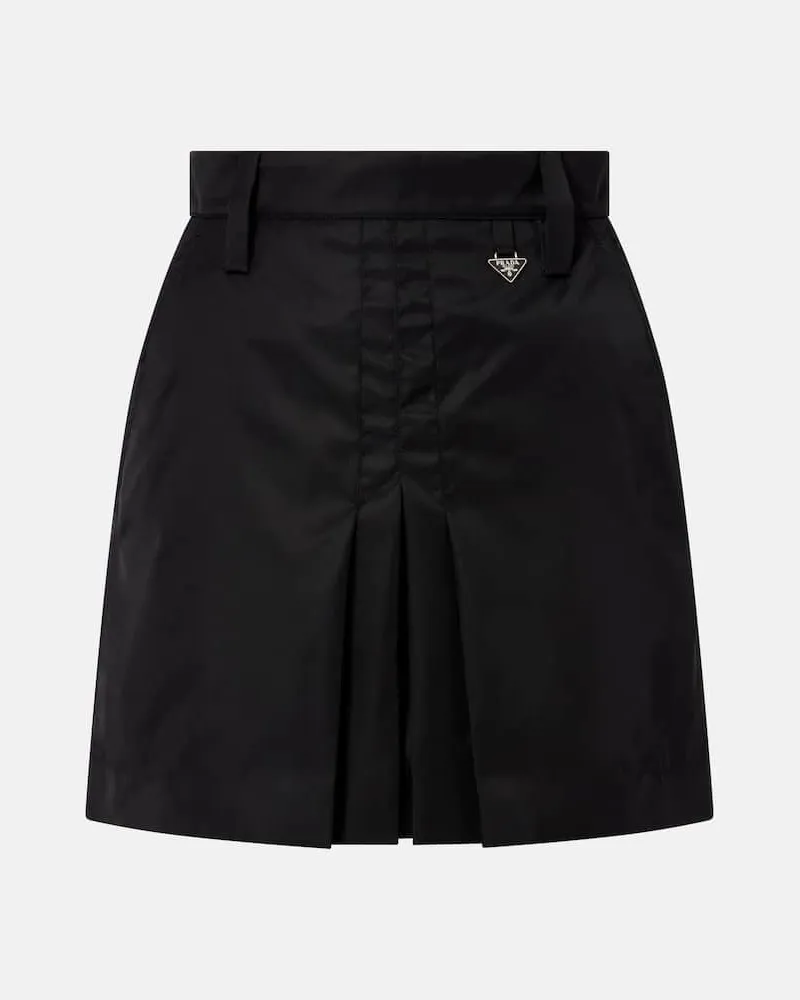 Prada Minirock aus Re-Nylon Schwarz