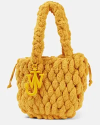 J.W.Anderson Tote Blanket Small aus Chenille Gelb